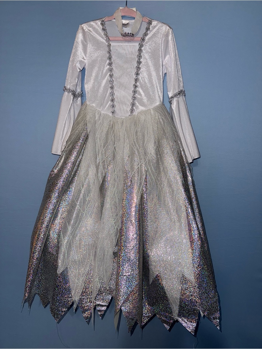 Spirit Girls White Silver Witch Costume Dress Hat 2T Halloween Photo Ready